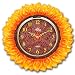 Yellow Sunflower Novelty Wall Clock Home Decor Quartz