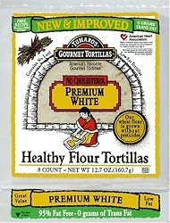 Tumaro's 8-Inch Tortillas, Premium White, 8 Count 12.7-Ounce Packages (Pack of 6)