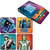 Doctor Who Retro Style 4 x Coaster Set