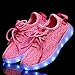 Cayanland 11 Colors Modes Kids' LED Light Up Shoes Kids Fashion Sneakers Sports Loafers£¬15,Pink34