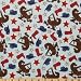 44'' Wide Wanna Be A Cowboy 2 Flannel Cowboy Motifs Blue Fabric By The Yard