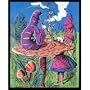 Alice In Wonderland Blacklight Tapestry Wall Hanging