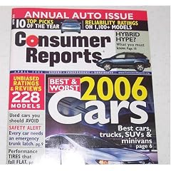 2006 Annual Auto Issue: Best and Worst Cars, Trucks, SUVs & Minivans (Consumer Reports, April 2006)