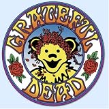 Grateful Dead Dancing Bear Roses Sticker-Large Round Decal