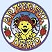 Sporting Goods : Grateful Dead Dancing Bear Roses Sticker-Large Round Decal