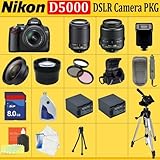 Nikon D5000 12.3 Mp Dx Digital SLR Camera with 2.7-inch Vari-angle LCD