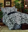 Zebra Print - Complete Bedding Set - Extra Long Twin