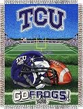 NCAA TCU Texas Christian Horned Frogs Home Field Advantage Woven Tapestry Throw