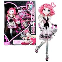 Hot Sale Mattel Year 2011 Monster High "Sweet 1600" Series 10 Inch Doll - C.A. Cupid "Daughter of Eros" with Love-Shaped Purse and Doll Stand (X3799)