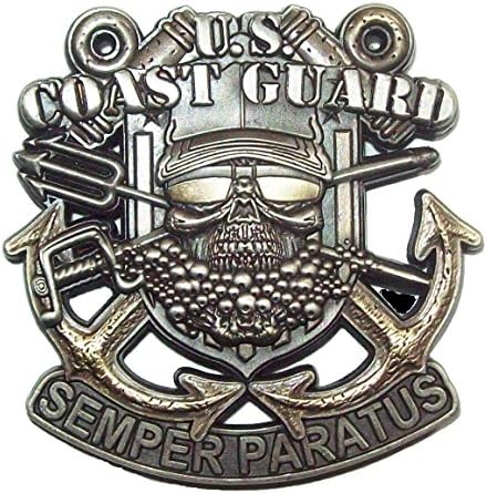 USCG Semper Paratus Skull Coast Guard Challenge Coin