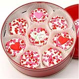 TIN OF 16 OREOS White Chocolate Valentines Day Assortment