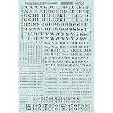 HO Letters & Numbers, Roman/Black