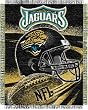 Jacksonville Jaguars Spiral Series Jacquard Throw Blanket - NFL Football Fan Shop Team Merchandise