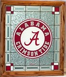 Alabama Crimson Tide- University of- NCAA 15.5 X 18 Glass Wall Plaque