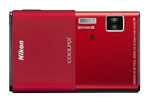 Nikon Coolpix S80 14.1 MP Digital Camera with 3.5-Inch OLED Touchscreen and 5x Wide-Angle Zoom Nikkor ED Lens (Red)