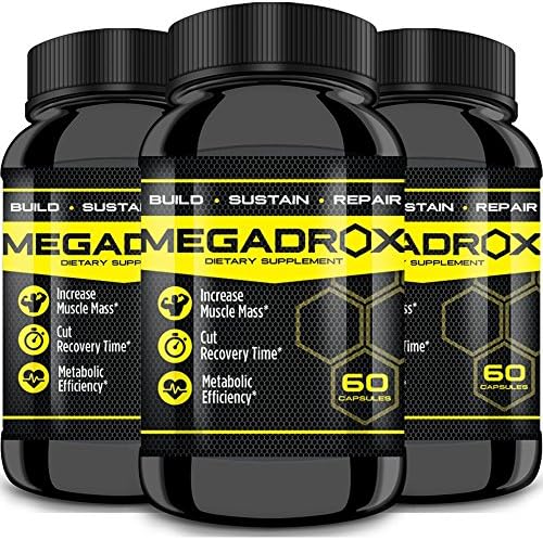 Megadrox - THREE BOTTLE PACK - Megadrox 90 day supply. Amped Workouts &amp; Wild Thermogenics with Megadrox the "animal" formula for huge gains and better anametabolics.