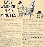 1907 Ad 1900 Gravity Washer Antique Washing Machine Tub - Original Print Ad