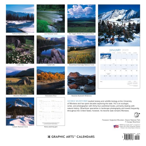 2009 Montana Wall Calendar under Montana in The Books Store