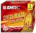 Electronics : EMTEC DVD-RAM 4.7 GB Type 2 x 5
