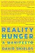 Reality Hunger: A Manifesto
