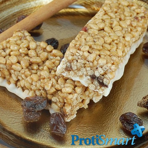 6178JU7pxuL Check Out ProtiSmart Crispy Cinnamon Raisin High protein Bars (Box of 7 Bars)