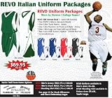 Anaconda Sports&reg; Basketball Revo Silk Screen Deal Italian Uniform Package 01 (Call 1-800-398-7625 to order)