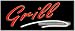 Grill Neon Sign (13H x 32L x 3D)