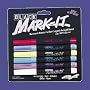 Dry Erase Markers, Single Tip, Bullet Point, 6/Set, Assorted