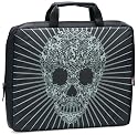 Icon PSVL16-AST Goth Skull Print Zippered Sleeve for 15.4 Inch Notebook