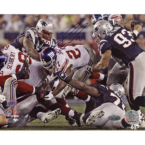 Steiner Sports NFL Brandon Jacobs Super Bowl XLII 4th Down Run Autographed 8-by-10-Inch Photograph
