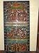 Story of Ramayana Mutilocored Handcarved Wooden India Door Wall Panel with Beautiful Patina and Intricate Detailing 72"