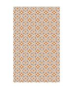 Huella deco Alfombra Bañada en Vinilo (Marrón/Beige)