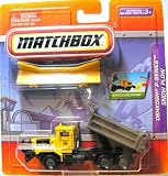 2009 Matchbox 4 Real Working Parts Die Cast OSHKOSH P-SERIES SNOW PLOW (yellow, black and grey colored)