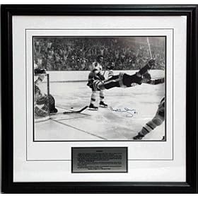 Bobby Orr 24x24 Classic Dive Hand Signed Framed Photo Collage