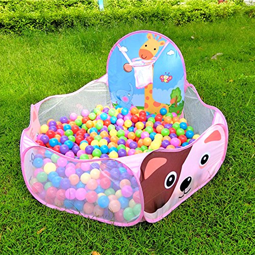 EocuSun 5ft Kids Ball Pit Tent Extra Large Ball Pits with Basketball