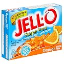 Kraft Jell-O Sugar-Free Gelatin Dessert, Orange, 0.6-Ounce Boxes (Pack of 24)