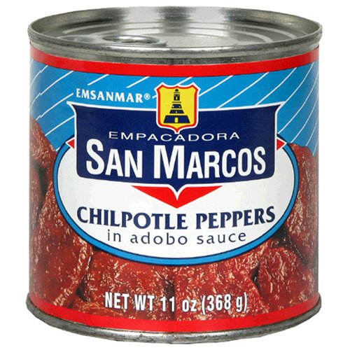 Empacadora San Marcos Chipotle Peppers in Adobo Sauce, 11-Ounce Cans (Pack of 12) by San Marcos
