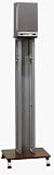 Atlantic 63335225 Manhattan Entertainment Center Speaker Stand Walnut Silver