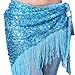ZLTdream Women's Belly Dance Hip Scarf with Tassel