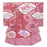 お宮参り 女の子の産着(初着) 正絹 日本製「赤 雲に鞠 束ね熨斗」HGU770