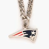 New England Patriots Chain Necklace with NFL Team Logo Pendant