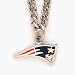 New England Patriots Chain Necklace with NFL Team Logo Pendant