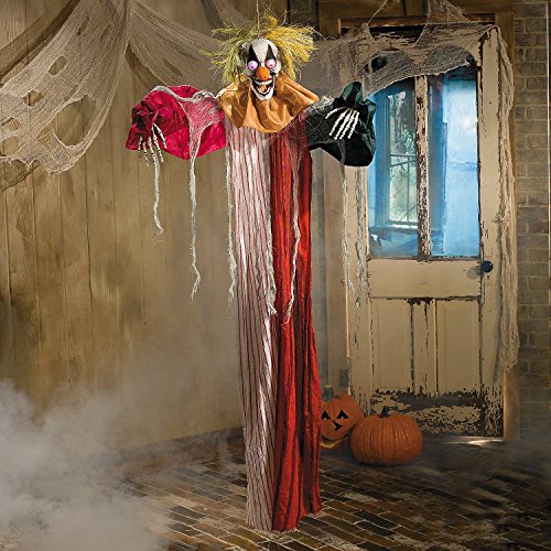 Blue Green Novelty LED Hanging Clown