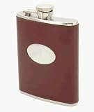 Buy Visol VF2012 Dark Brown Leather 6 oz Flask