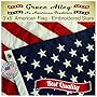 American Flag: American Made by Grace Alley - 3x5 FT US Flag Made In USA - Embroidered Stars and Sewn Stripes. This American Flag Meets US Flag Code.