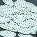 Sequin Green Polka Dot on Silver Oval 1.5 inches Couture Loose Paillette Sequins