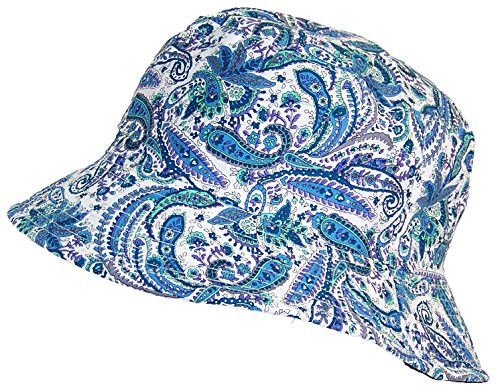 Tropic Hats Paisley Design Print Soft Floppy Bucket Hat (One Size)