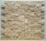 1 X 2 Light Split Face Travertine Mosaic Tile