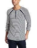 J.C Rags Men's Harbour Stripe Henley Knit Shirt
