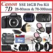 Canon EOS 7D SLR Digital Camera with Tamron Zoom Wide Angle-Telephoto AF 28-80mm f/3.5-5.6 Aspherical Autofocus Lens and Tamron Zoom Telephoto AF 70-300mm f/4-5.6 Di LD Macro Autofocus Lens + SSE Best Value 16GB Accessory Package